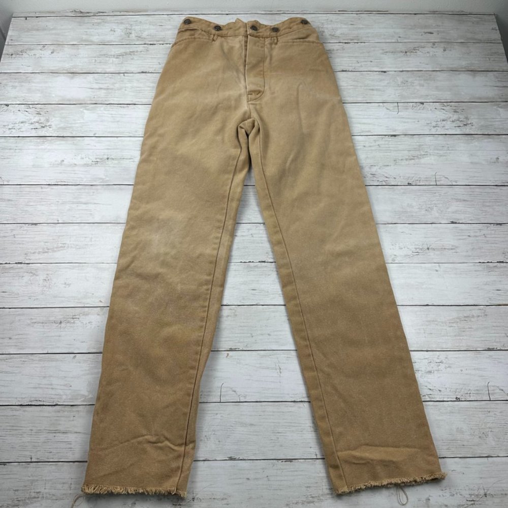 Wah Maker Pants Women 6 Western brown Buckle Back Button Fly Vintage Collection